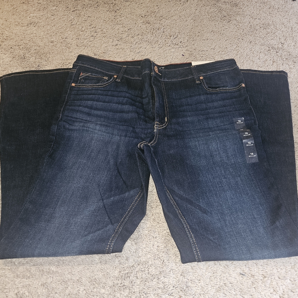Women's Dark Blue Flare Jeans